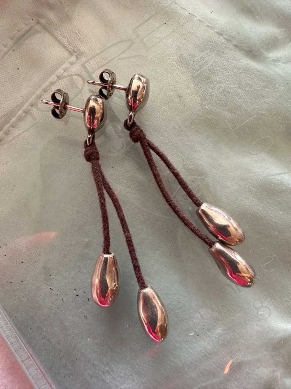 Silver Drop Tassel Earrings - Women Jewelry - Picture 4 of 8